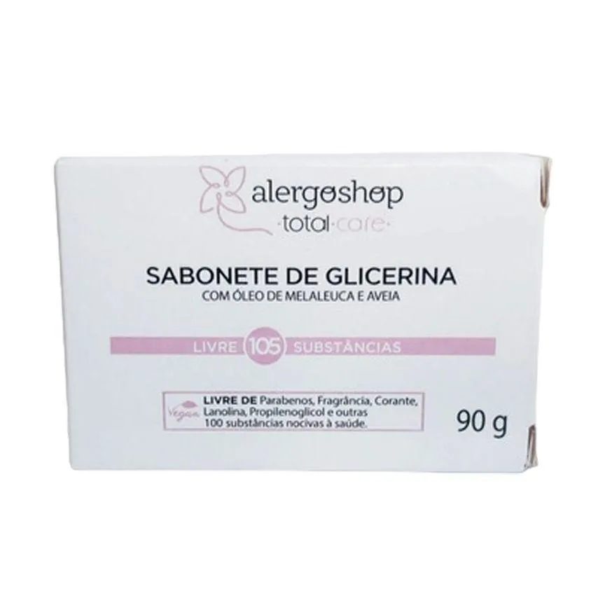 Sabonete em barra glicerina alergoshop 90g