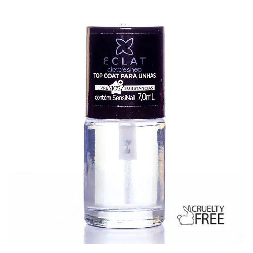 Esmalte Top Coat para Unhas Hipoalergênico Alergoshop 7ml