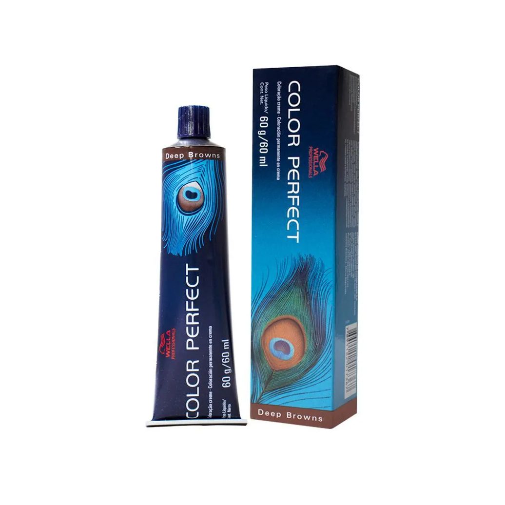 Wella Professionals Color Perfect 5/77 Castanho Claro Marrom Intenso - Coloração Permanente 60ml