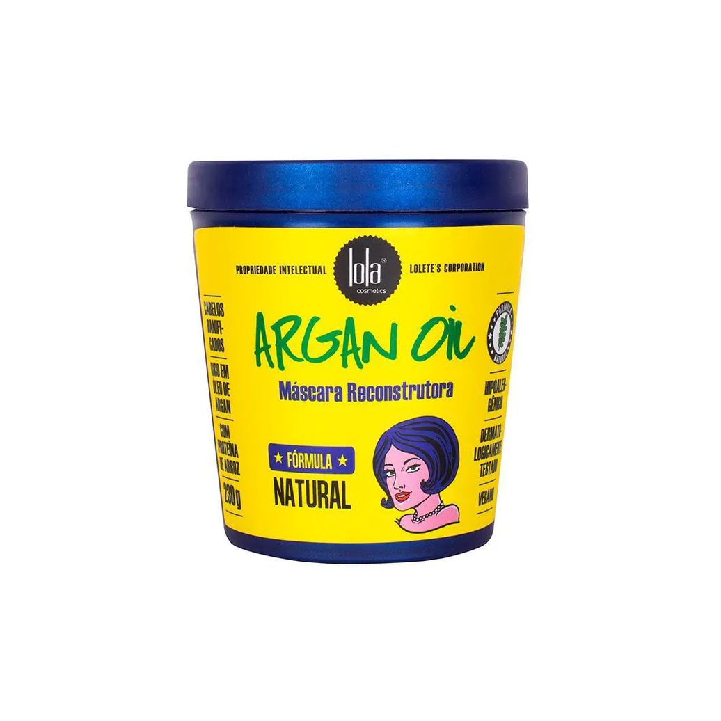 Máscara de Cabelo Reconstrutora Lola Cosmetics Argan Oil 230g