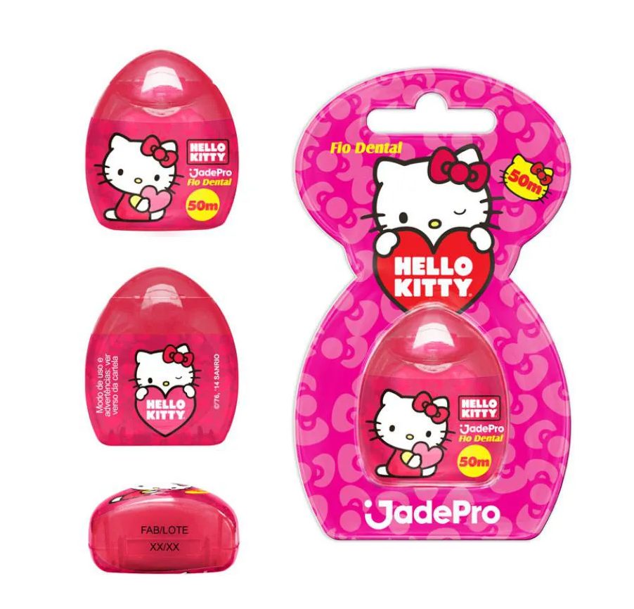 Fio Dental Jadepro Hello Kitty 50 Metros