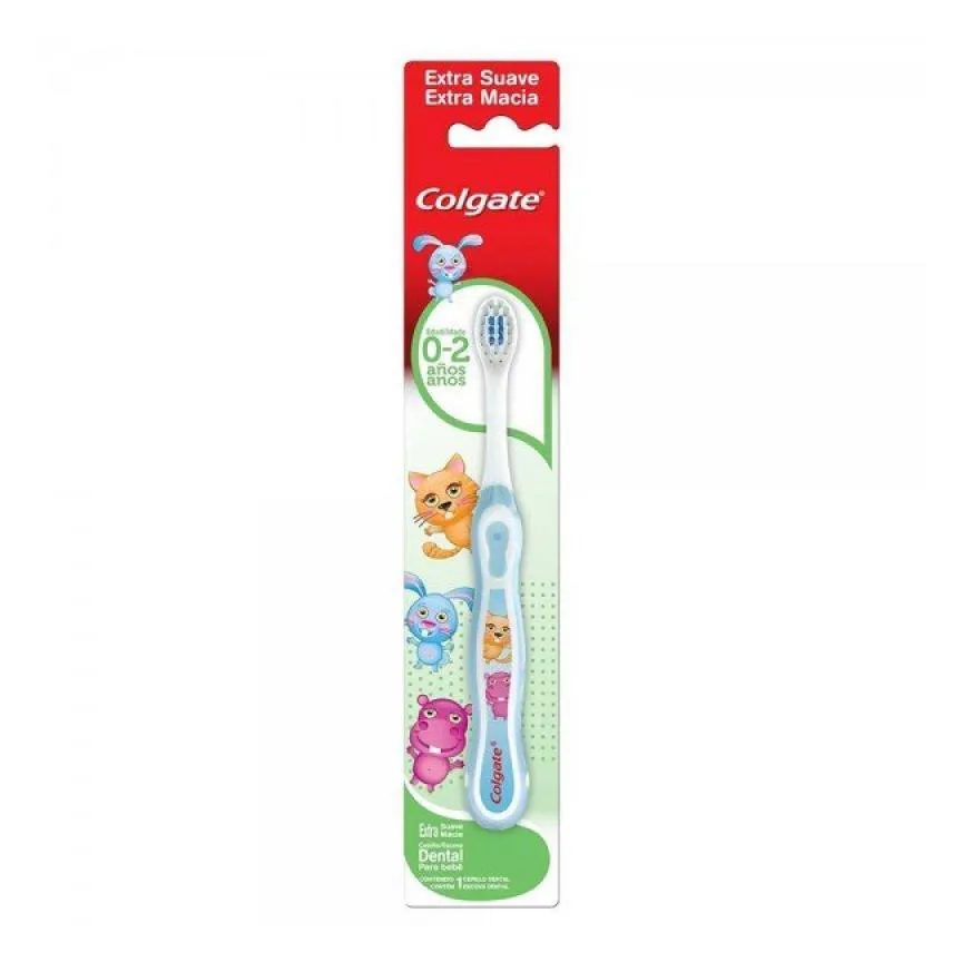 Escova Dental Colgate My First sem Flúor - Extra Macia 1 Unidade 0 a 2 Anos