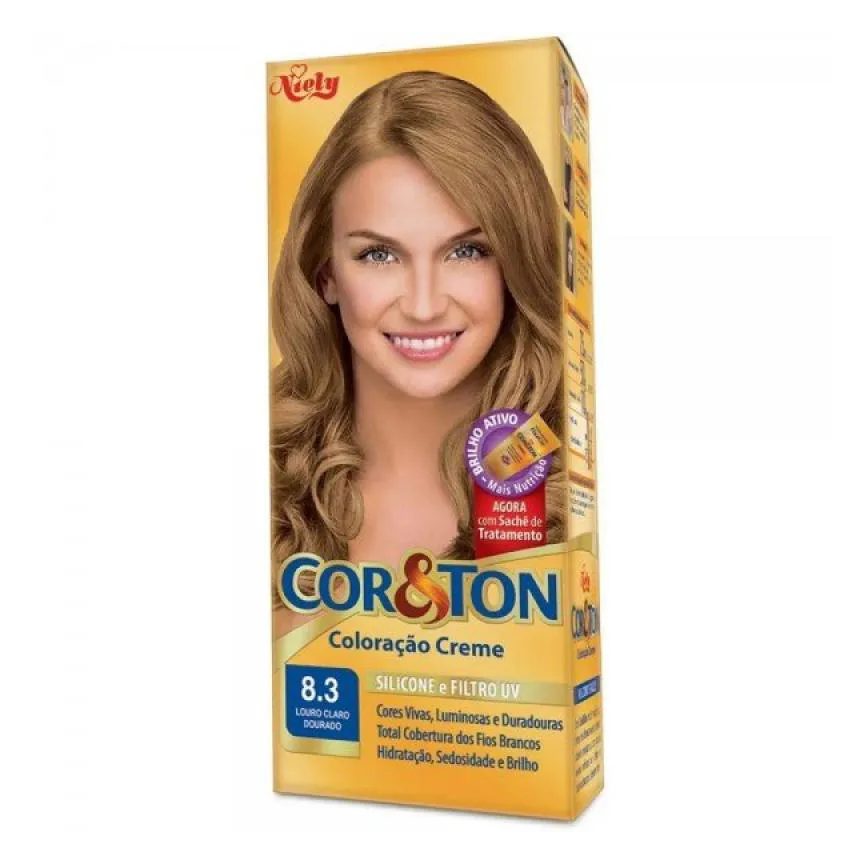Tint Cor E Ton 8.3 Louro Claro Dou