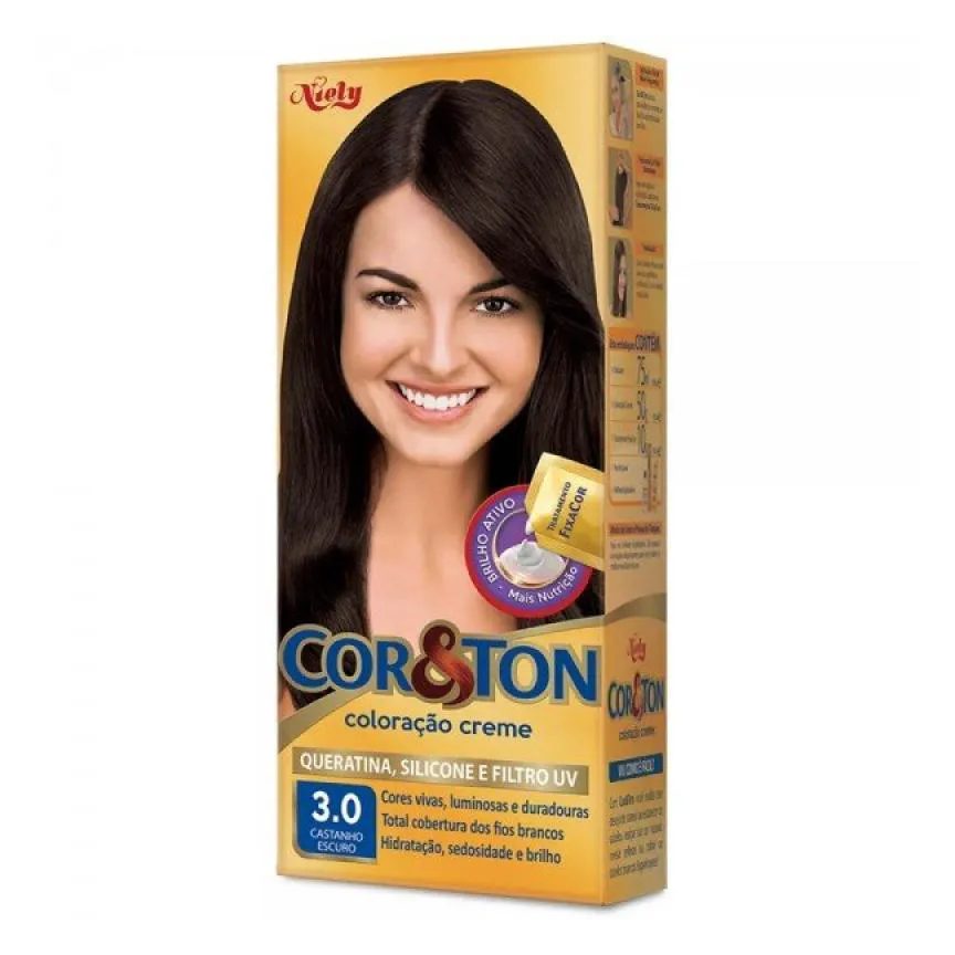 Tint Cor E Ton 3 Castanho Escuro