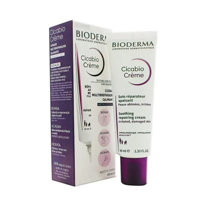 Creme Hidratante Multirreparador Calmante Bioderma Cicabio Creme 40ml