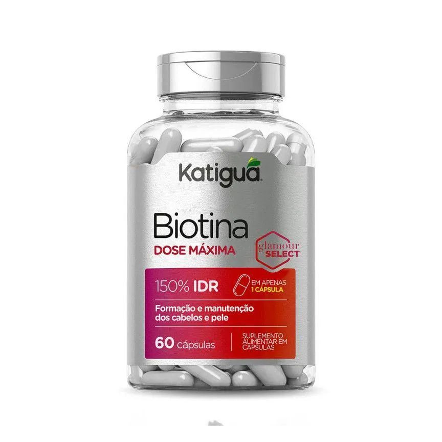 Biotina Dose Maxima 500mg 60 Cáps – Katiguá