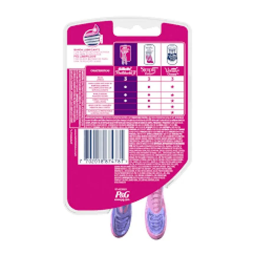 Aparelho de Depilação Gillette Prestobarba 3 Feminino - 2 unidades