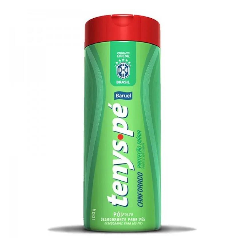 Talco para Pés Baruel Tenys Pé Canforado Antisséptico Proteção Diária Adulto 100g