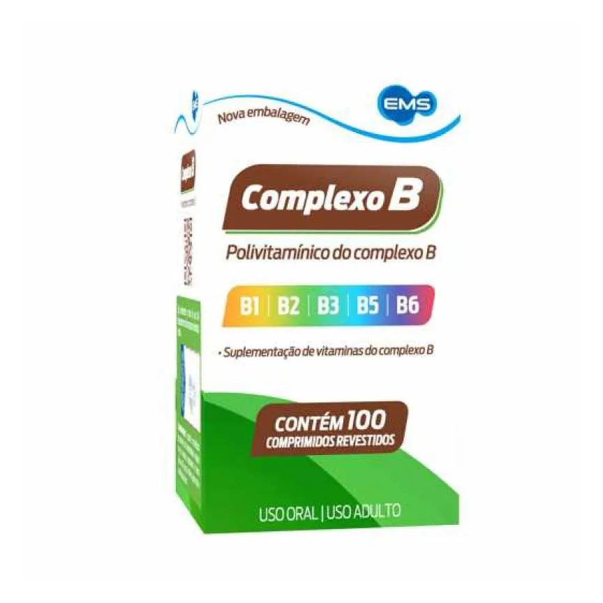 Vitamina Complexo B Ems - 100 comprimidos