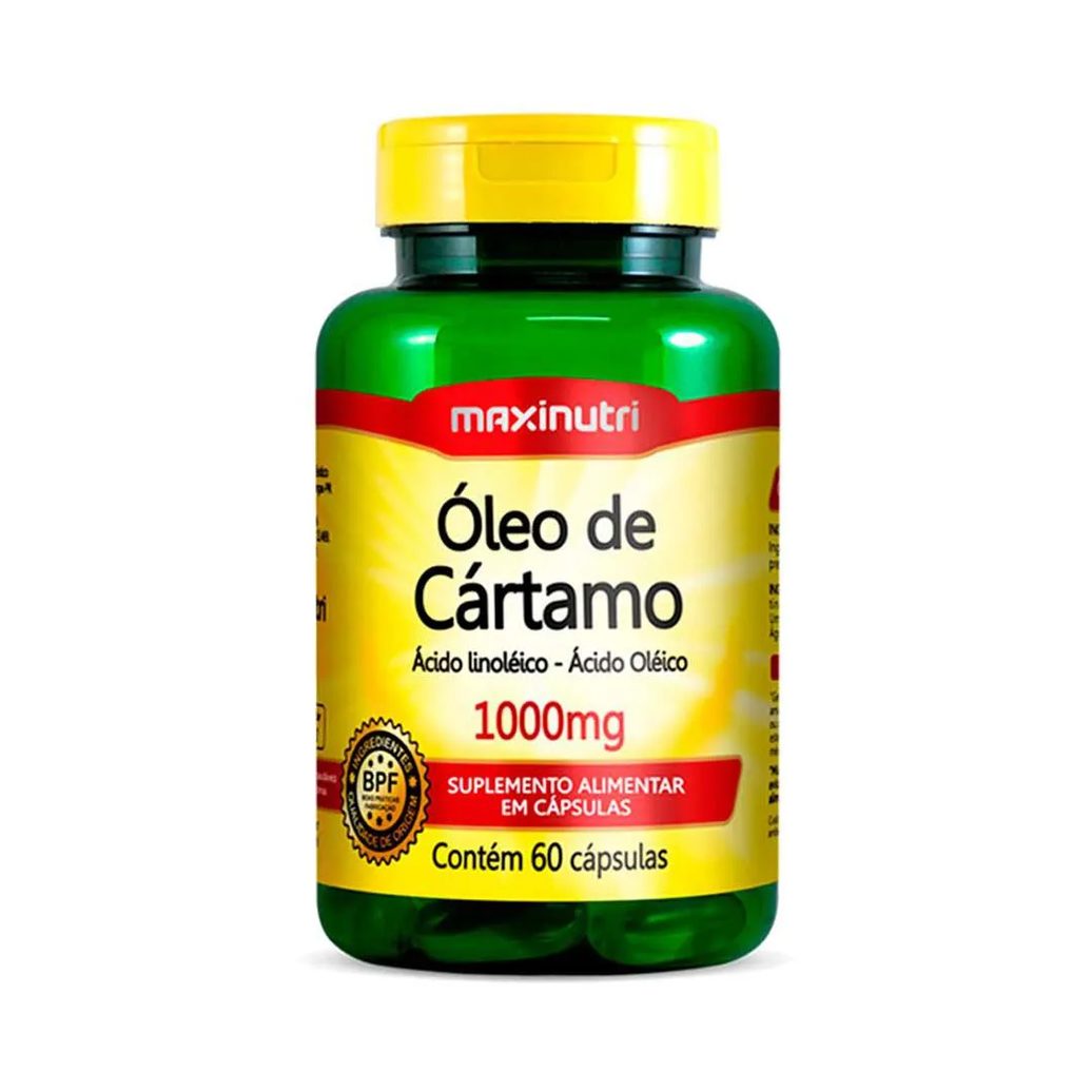 Óleo de cartamo 1000mg com 60 capsulas maxinutri