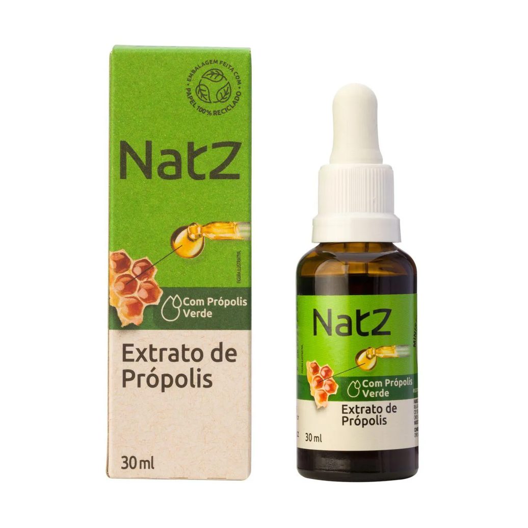 Extrato de Própolis Verde Natz Com Álcool 30ml