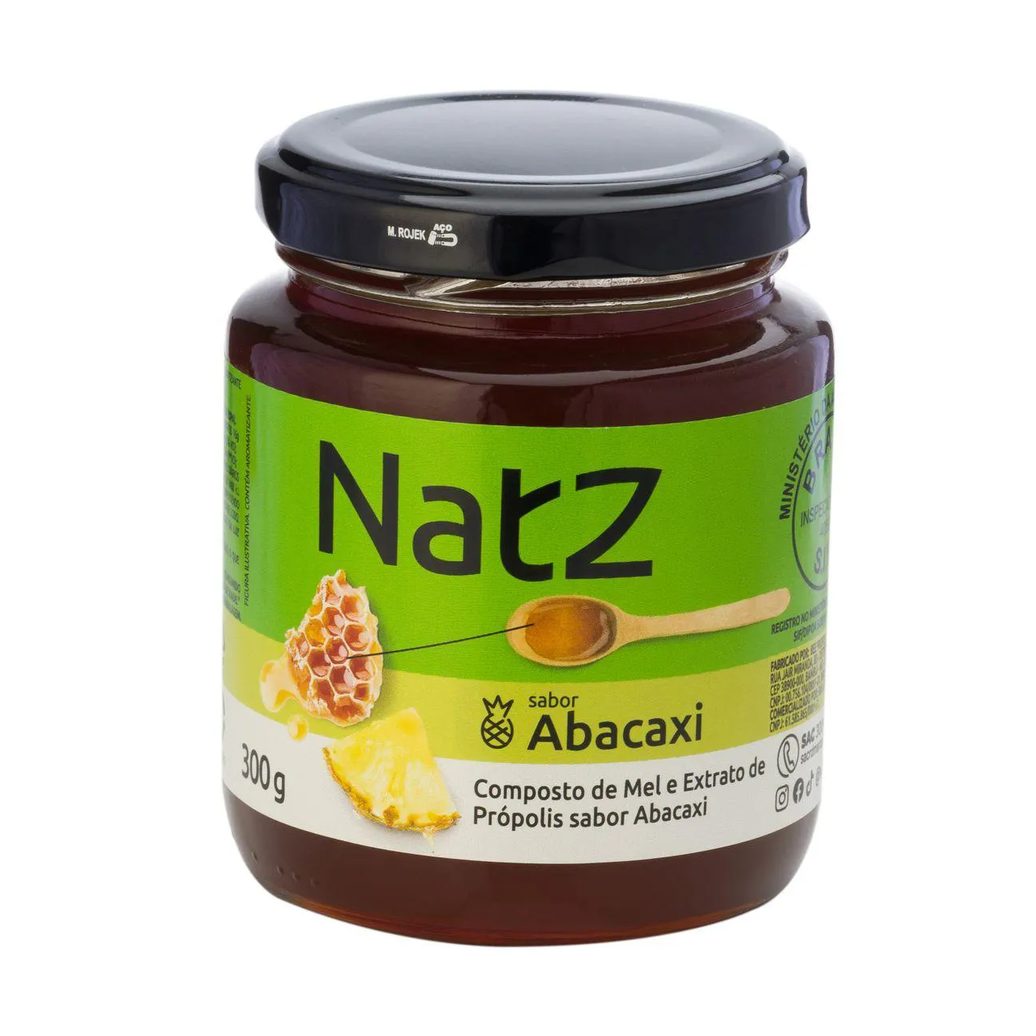 Composto de Mel e Própolis Natz Abacaxi 300g