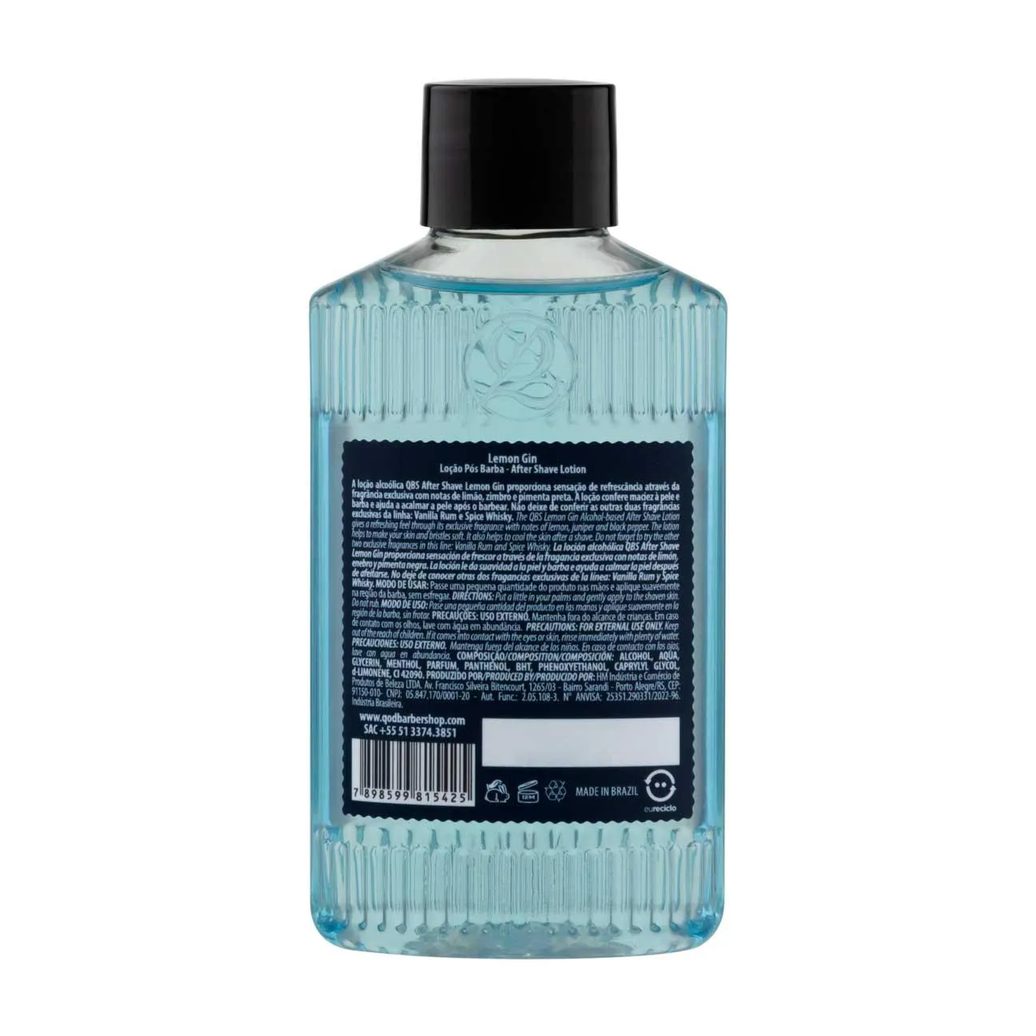 Loção Pós Barba QOD Lemon Gin 100ml