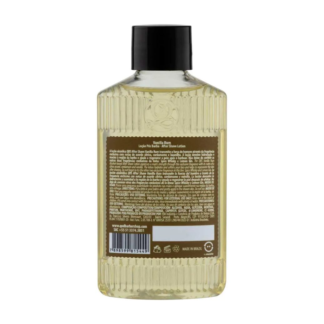 Loção Pós Barba QOD Vanilla Rum 100ml