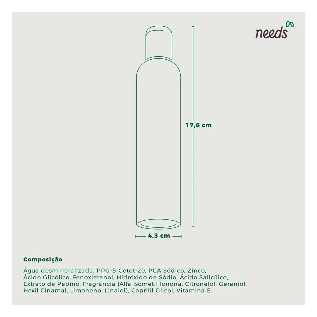 Tônico Adstringente Needs Controle de Oleosidade 200ml