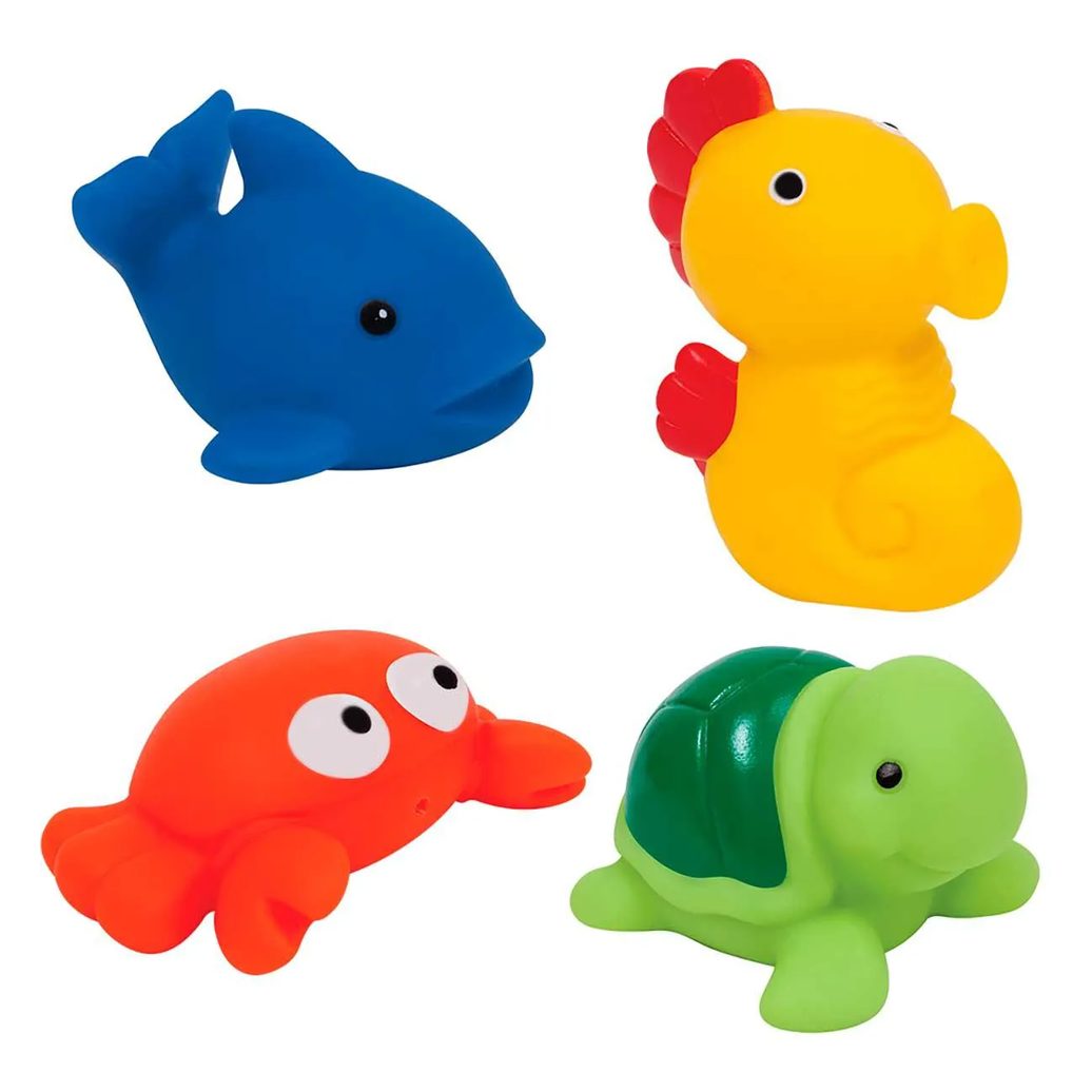 Kit Bichinhos de Borracha para Banho Buba Baby Animais Marinhos com 1 unidade