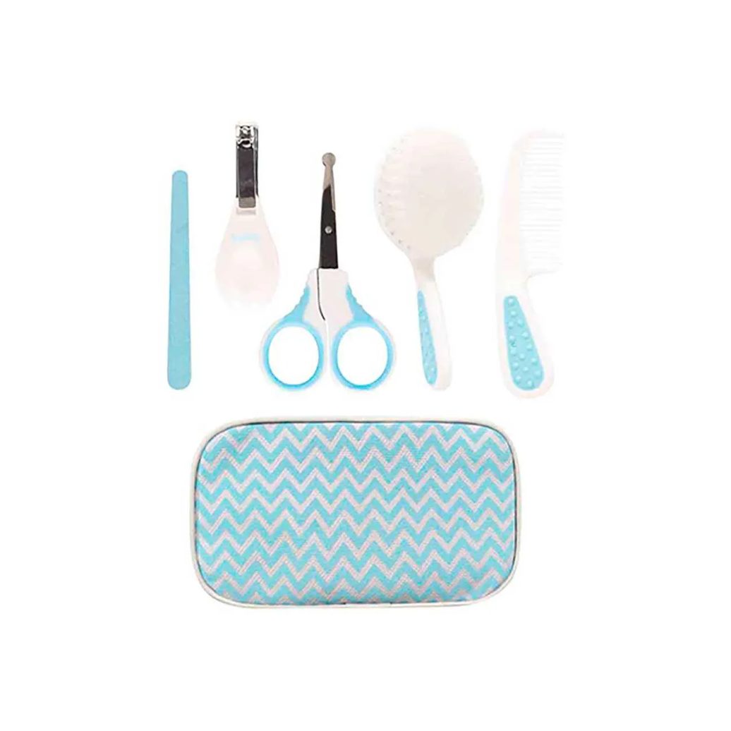 Kit Cuidados Pessoais Buba Baby Azul com Estojo 5 peças