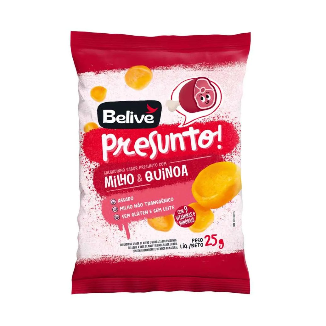 Salgadinho Vegano Presunto Believe 25g