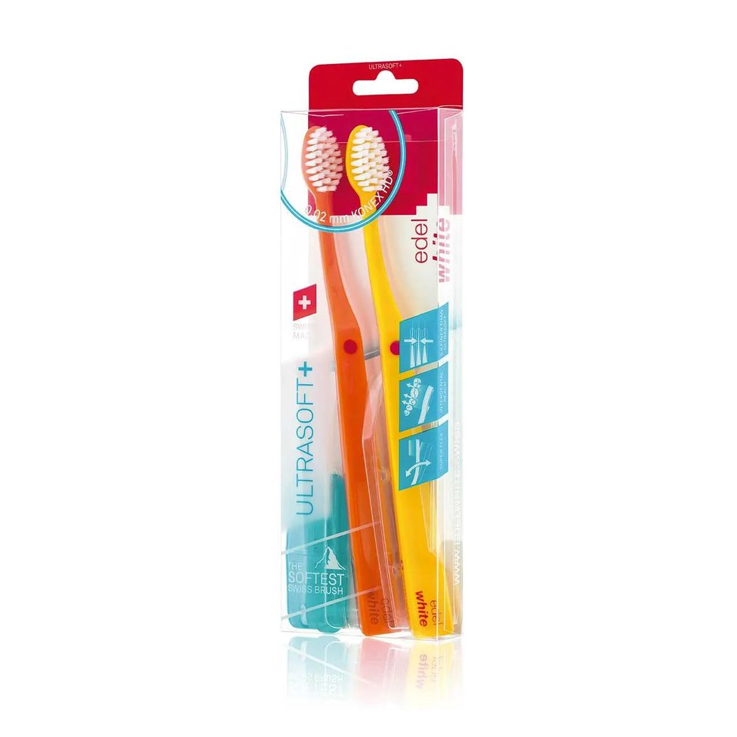 Escova de Dente Edel White Ultrasoft Konex HD 0,15mm 2 unidades