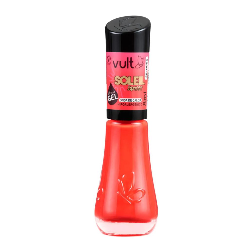 Esmalte Cremoso Vult 5 Free Soleil Sunset Efeito Gel 8ml - Onda de Calor
