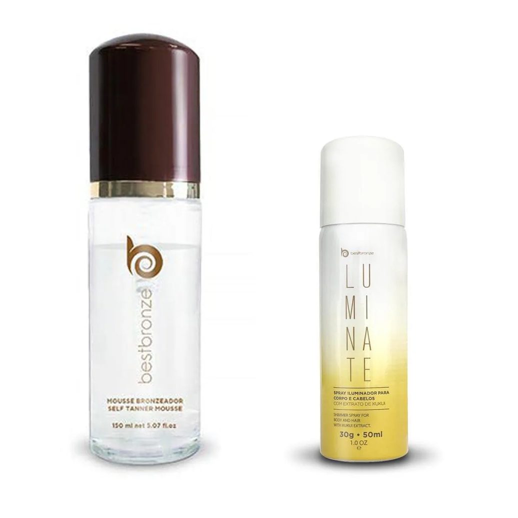 Mousse autobronzeador clear vegan - 150 ml + mini luminate 50 ml