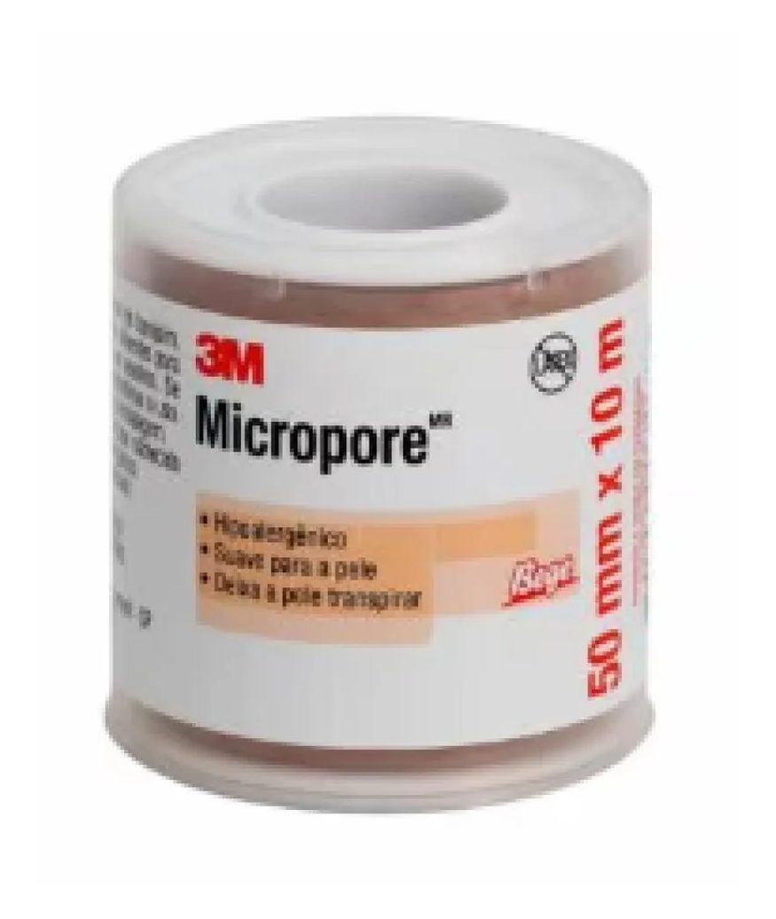 Fita Hipoalergênica Micropore Bege 50Mm X 10M - 3M