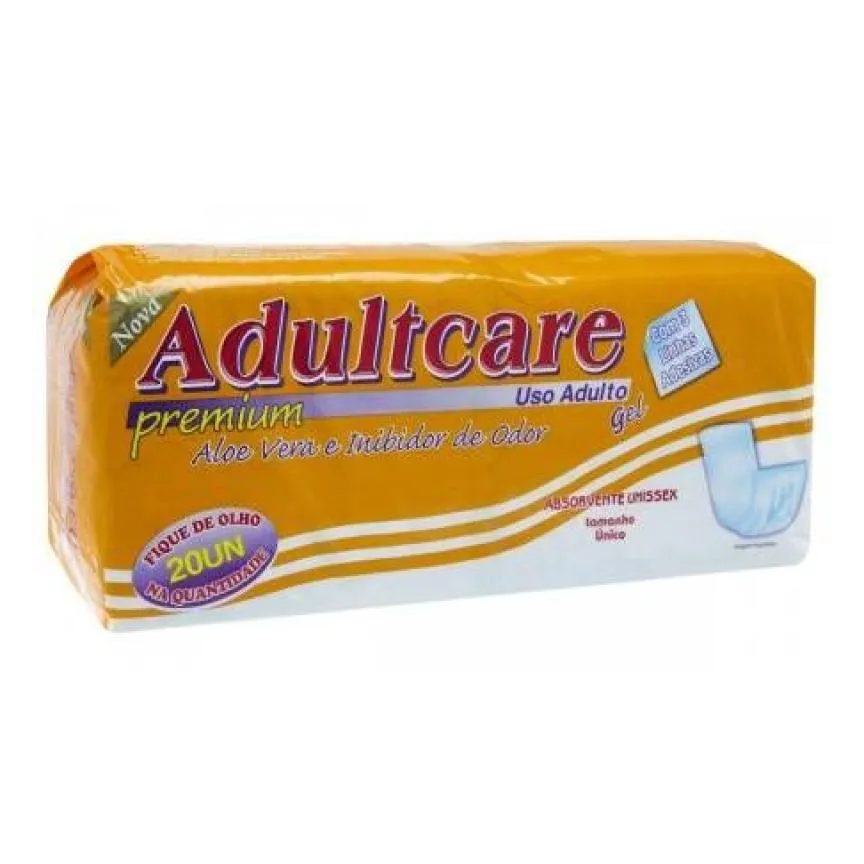 Absorvente Geriátrico Adultcare Premium Unissex 20 unidades