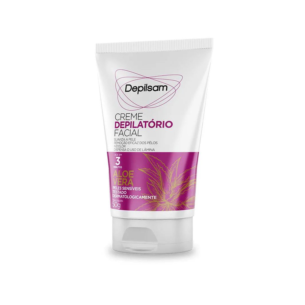 Creme Depilatório Facial Depilsam Aloe Vera 50g
