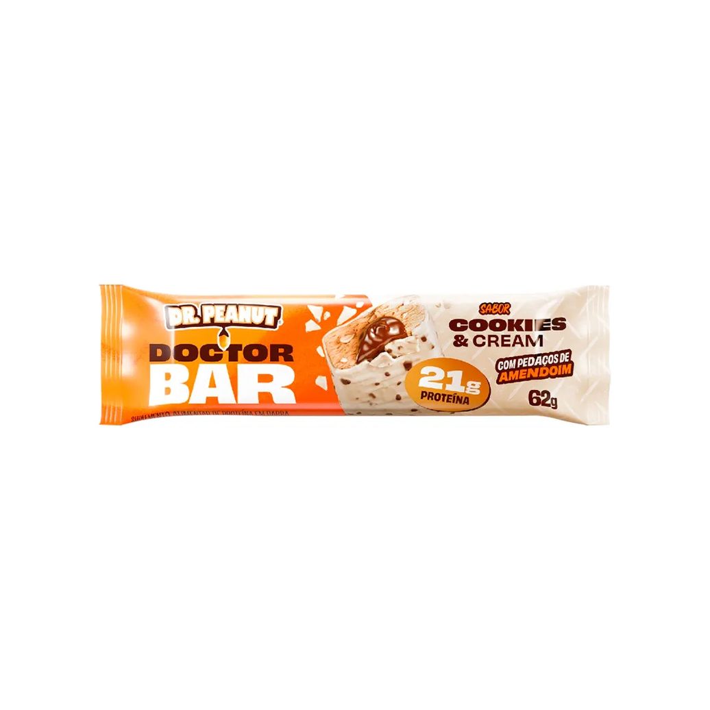 Barra De Proteina Dr.peanut Doctor Bar Cookies E Cream 62gr