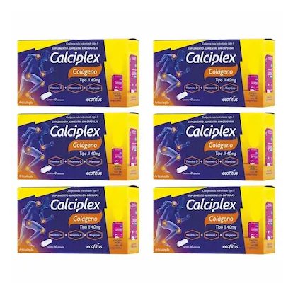 Kit 6 Calciplex Colágeno Tipo II 60 + 30Cps MDKCa – Ecofitus