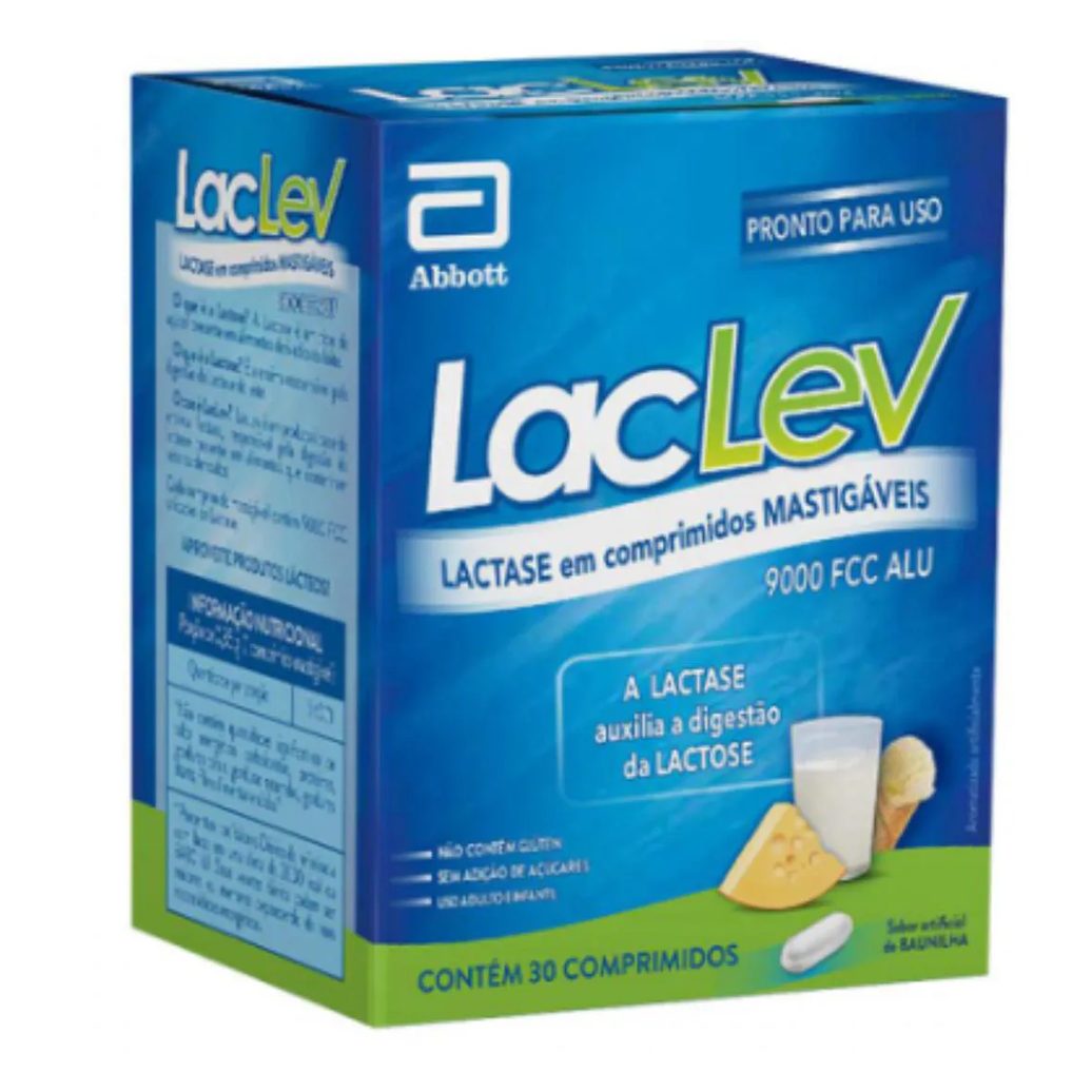 Laclev Lactase com 30comp - Abbott