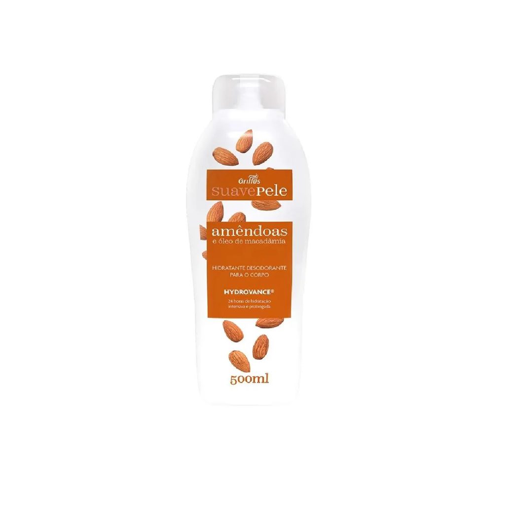 Hidratante Corporal Amêndoas e Óleo de Macadâmia Suave Pele Griffus 500ml