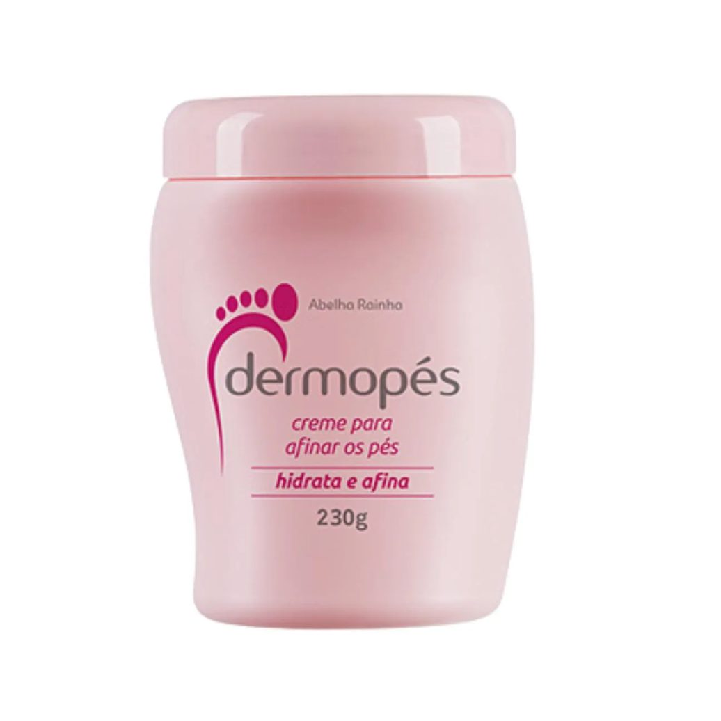 Creme para Afinar os Pés Hidrata e Afina Dermopés Abelha Rainha 230g