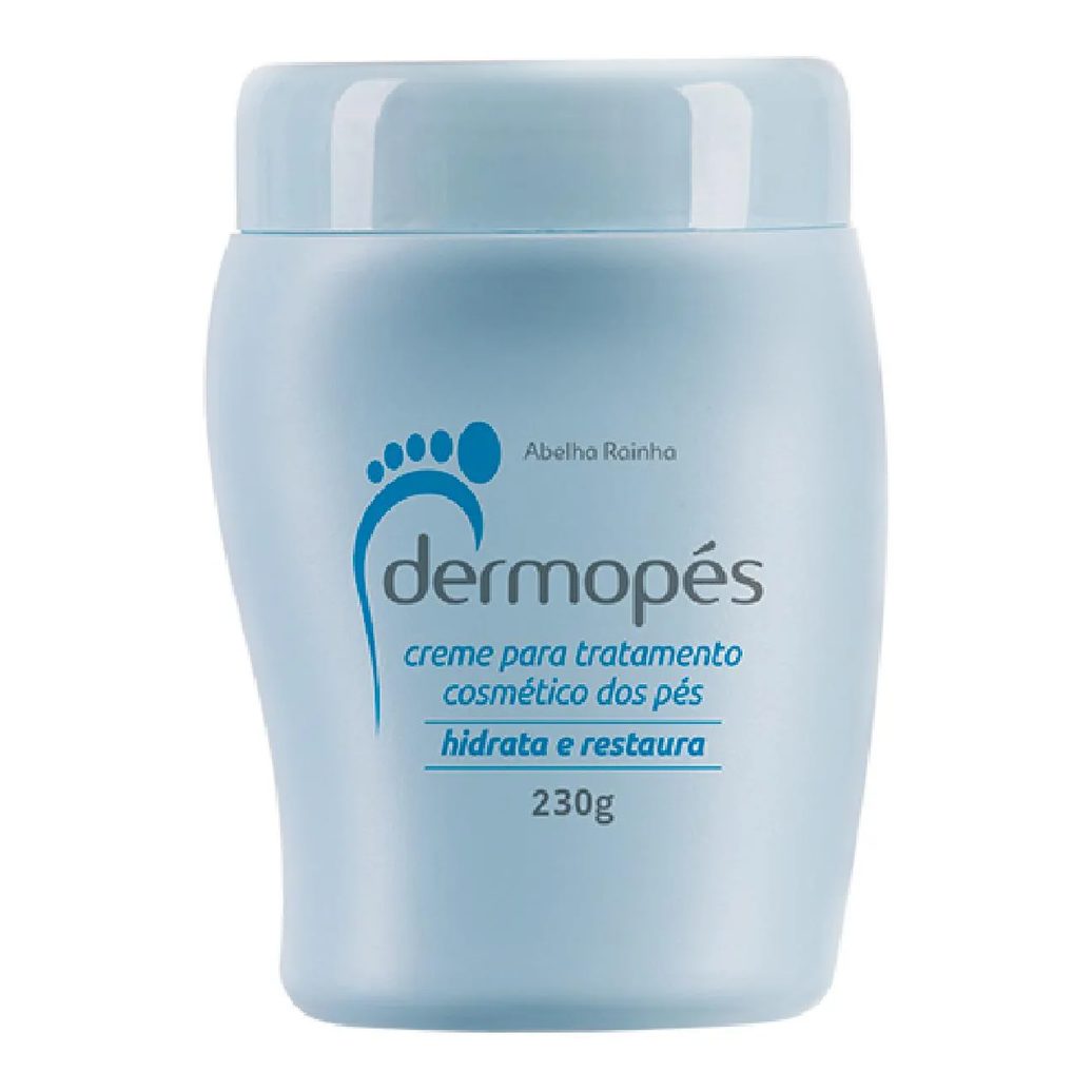Creme para Tratamento dos Pés Hidrata e Restaura Dermopés Abelha Rainha 230g