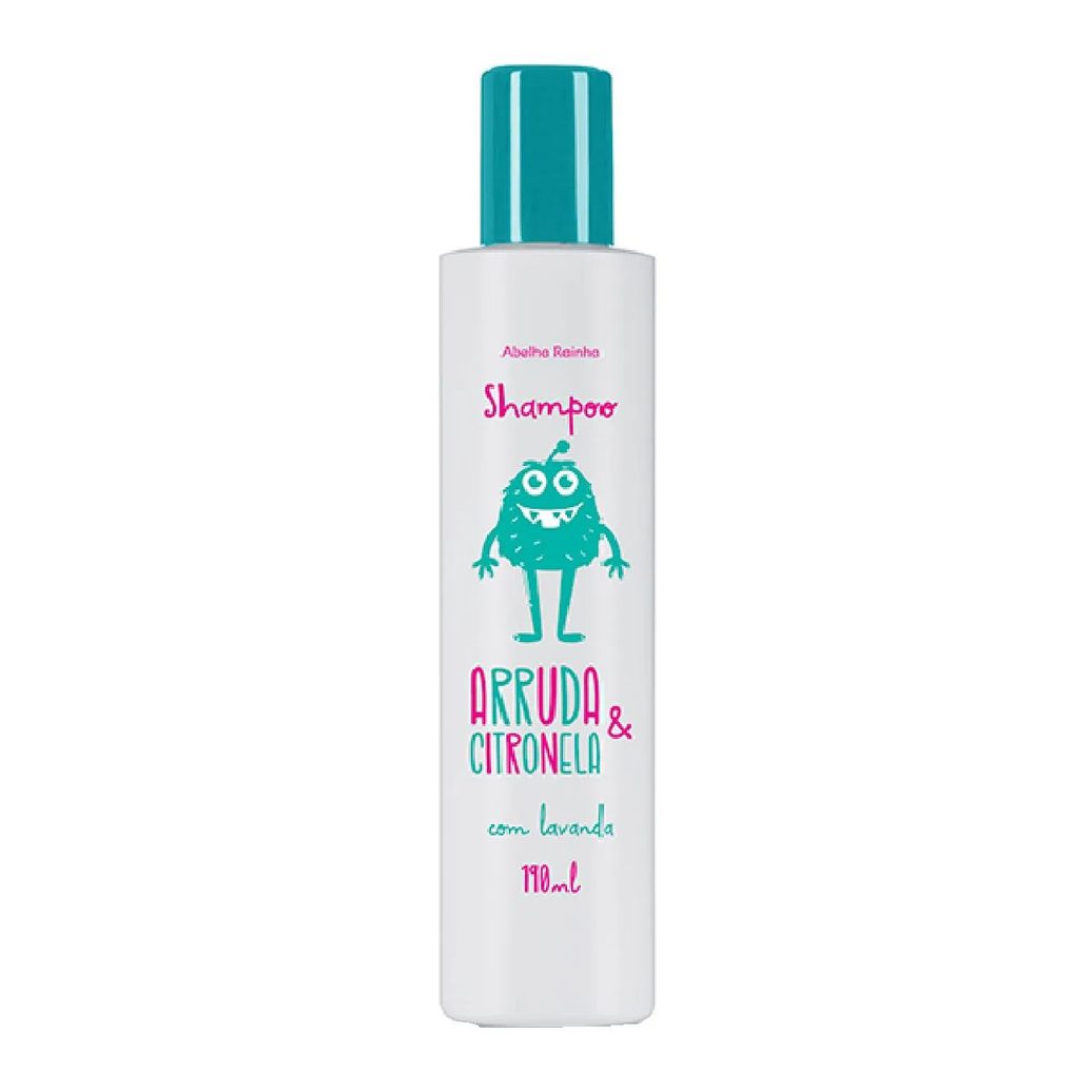 Shampoo arruda, citronela e lavanda abelha rainha 190ml