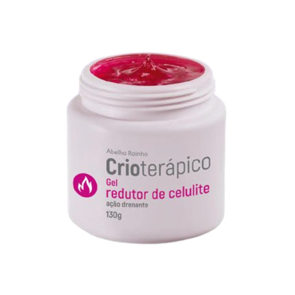 Gel Redutor de Celulite Ação Drenante Crioterápico Abelha Rainha 130g