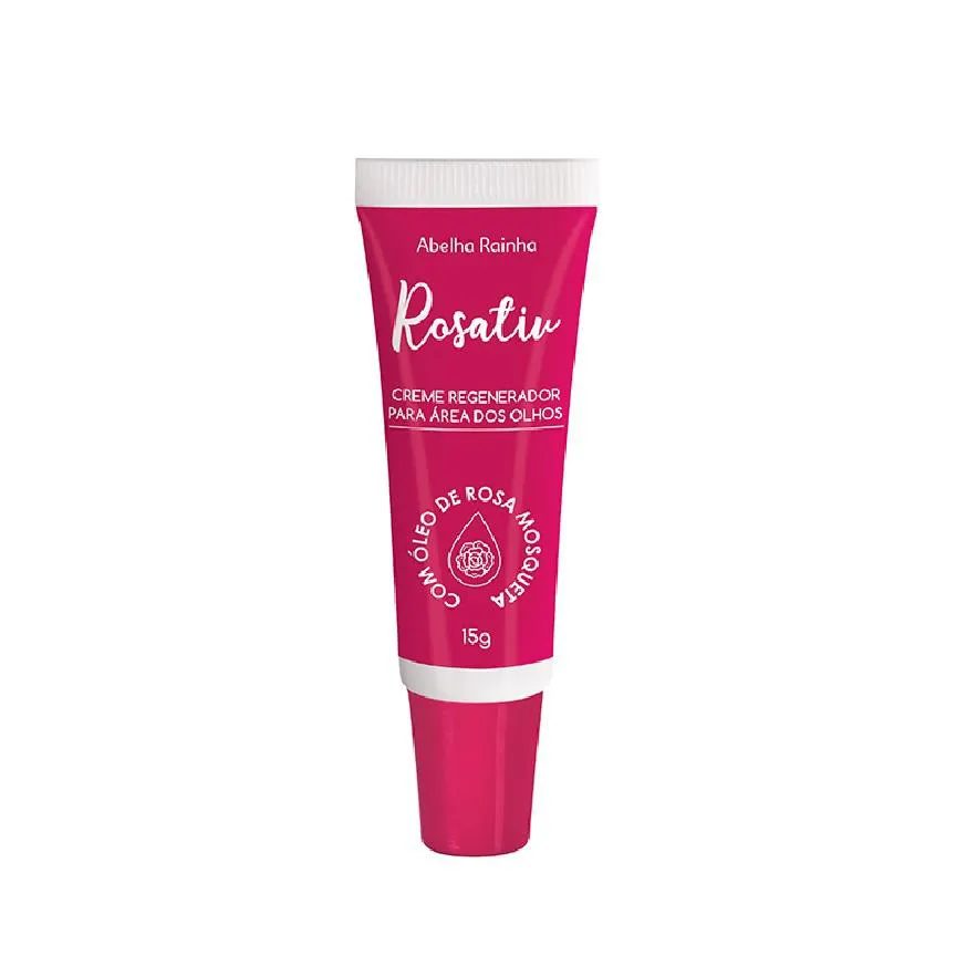 Creme para área dos olhos com óleo de rosa mosqueta rosativ abelha rainha 15g