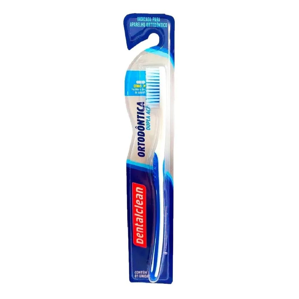 Escova de Dente Ortodôntica Dupla Ação Dentalclean