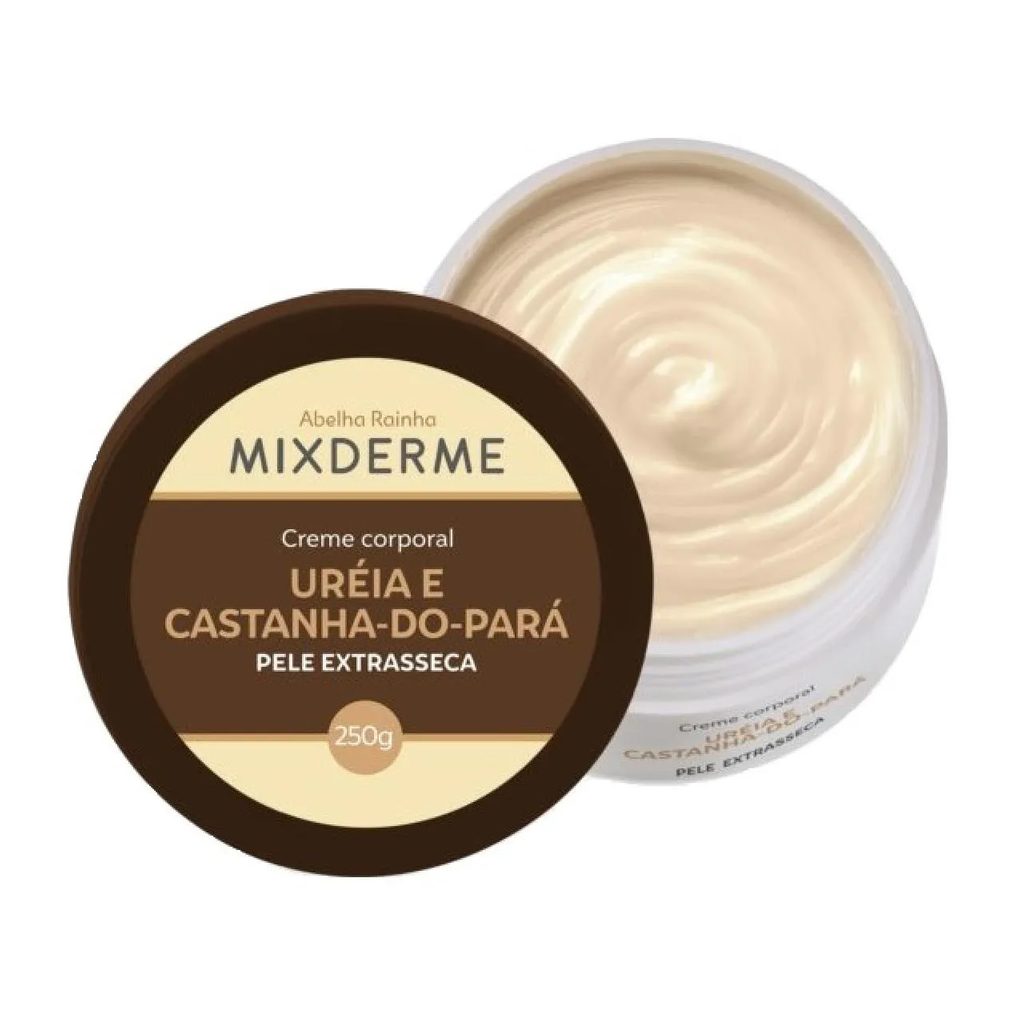 Creme Corporal Pele Extra Seca com Uréia e Castanha do Pará Mixderme Abelha Rainha 250g