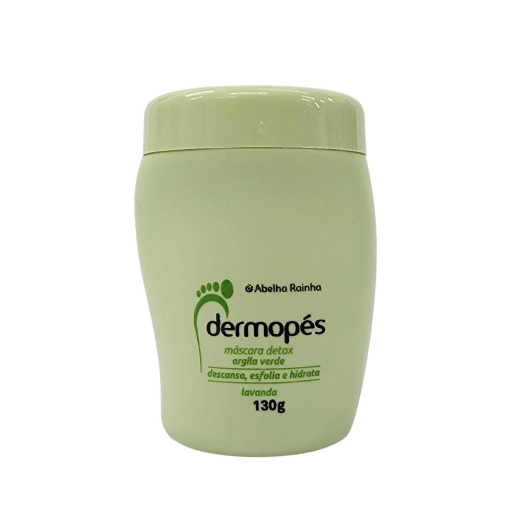 Máscara Detox para Pés Argila Verde Lavanda Dermopés Abelha Rainha 130g