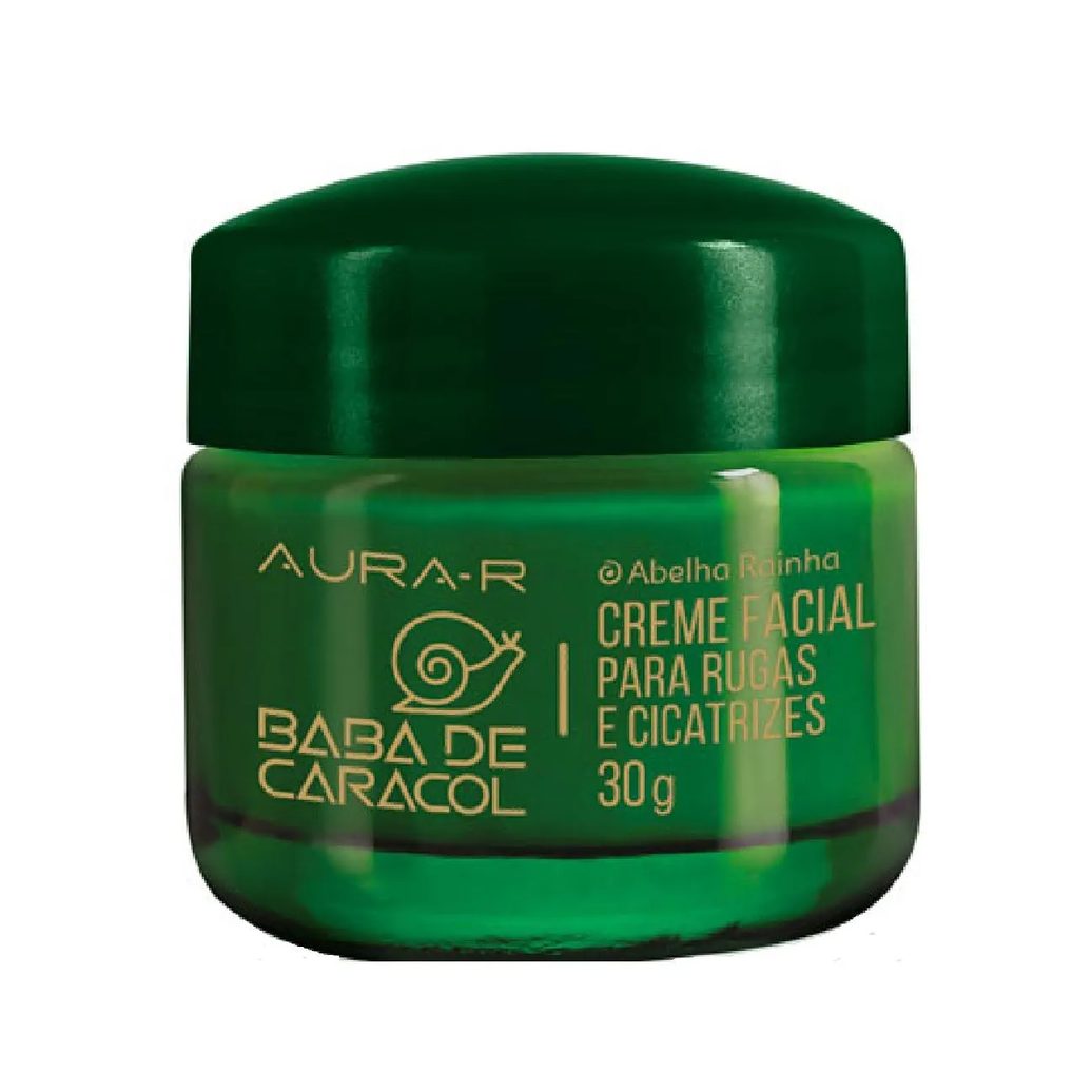 Creme facial para rugas e cicatrizes reconstituinte aura-r baba de caracol abelha rainha 30g
