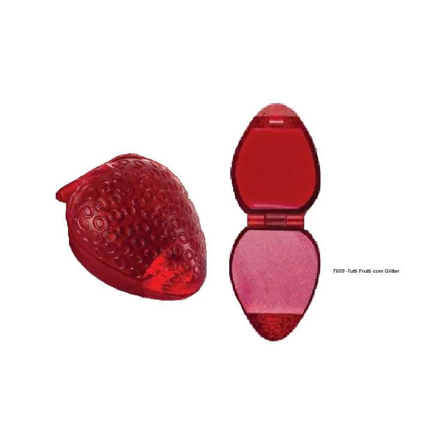 Brilho Labial Moranguinho Doce Infância Tutti Frutti com Glitter Abelha Rainha 14g