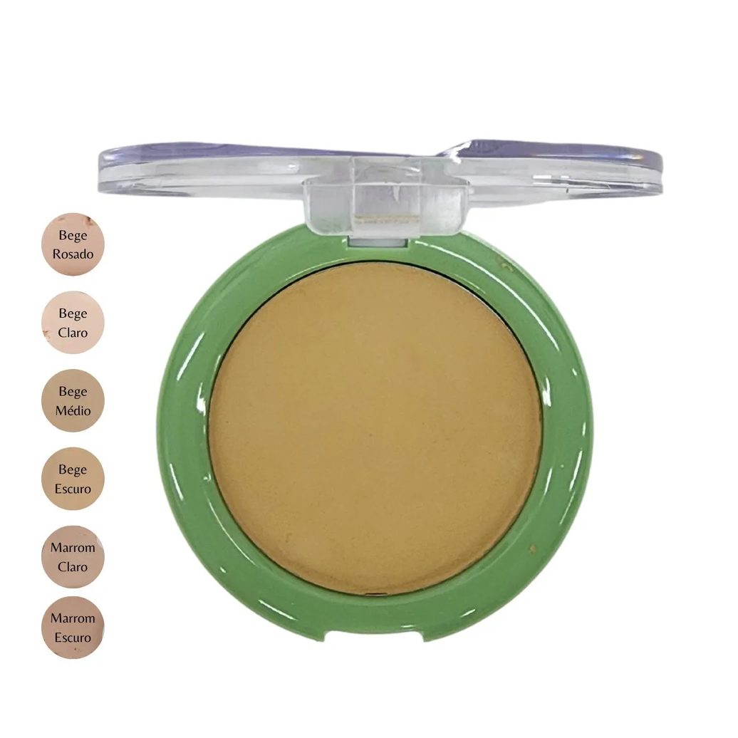 Pó Compacto Bege Escuro com Fps 15 Shine Colors Abelha Rainha 10g