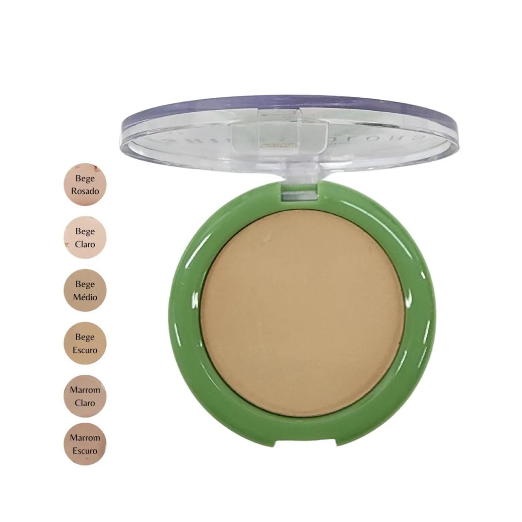 Pó Compacto Bege Claro com Fps 15 Shine Colors Abelha Rainha 10g