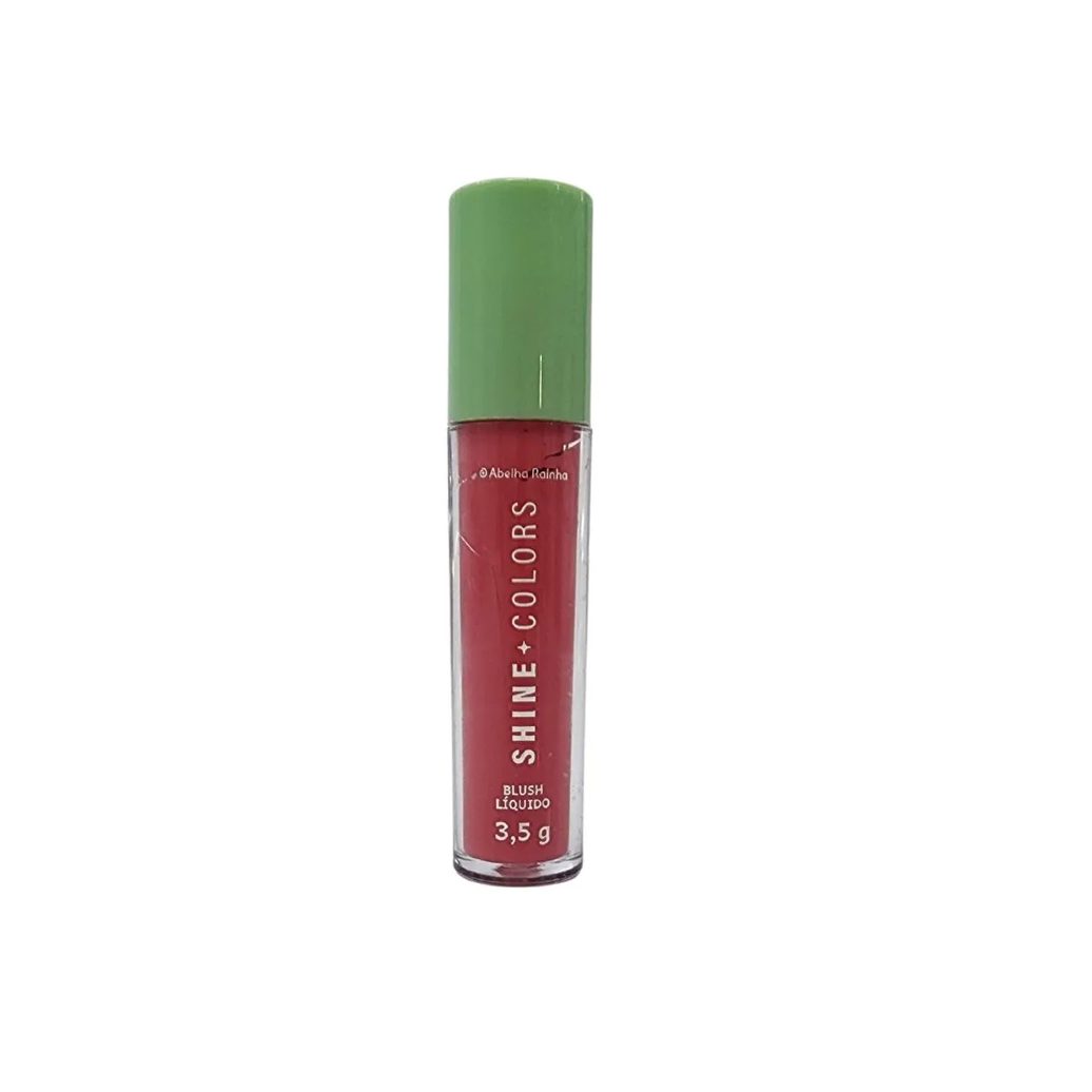 Blush liquido 3 em 1 love pink shine colors abelha rainha 3,5g