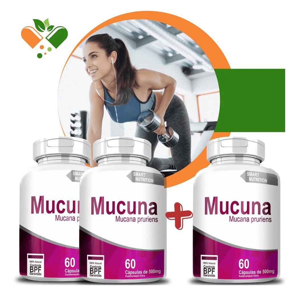 Compre 2 Leve 3 Mucuna 500mg 60 cápsulas