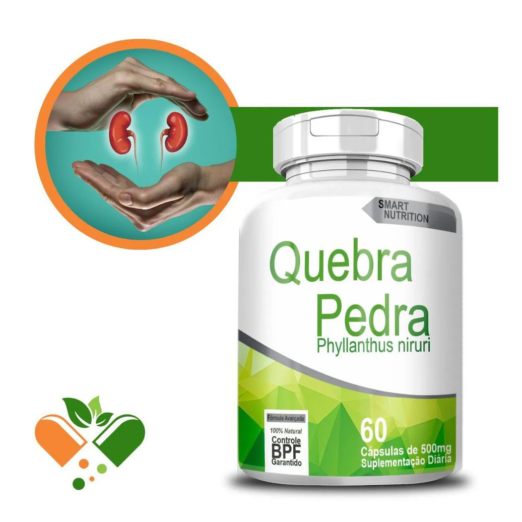 Quebra Pedra 500mg 60 cápsulas