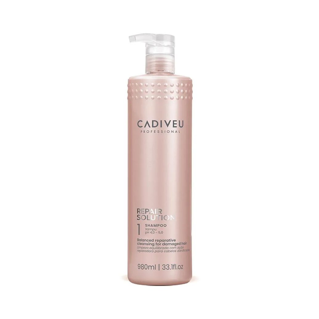 Cadiveu Professional Repair Solution - Shampoo Reparador sem Sulfato 980ml