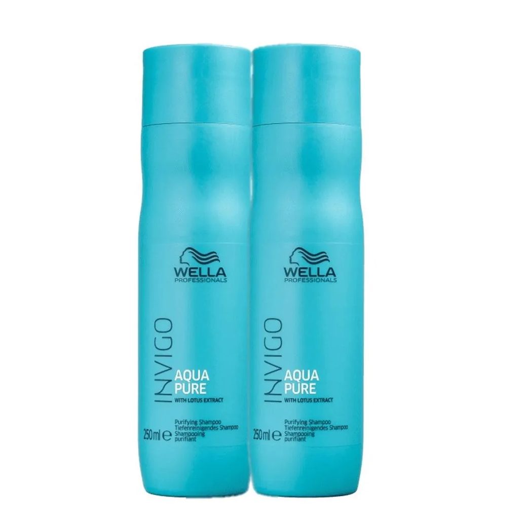 Kit Wella Professionals Invigo Balance Aqua Pure - Shampoo Antirresiduos 250ml (2 Unidades)