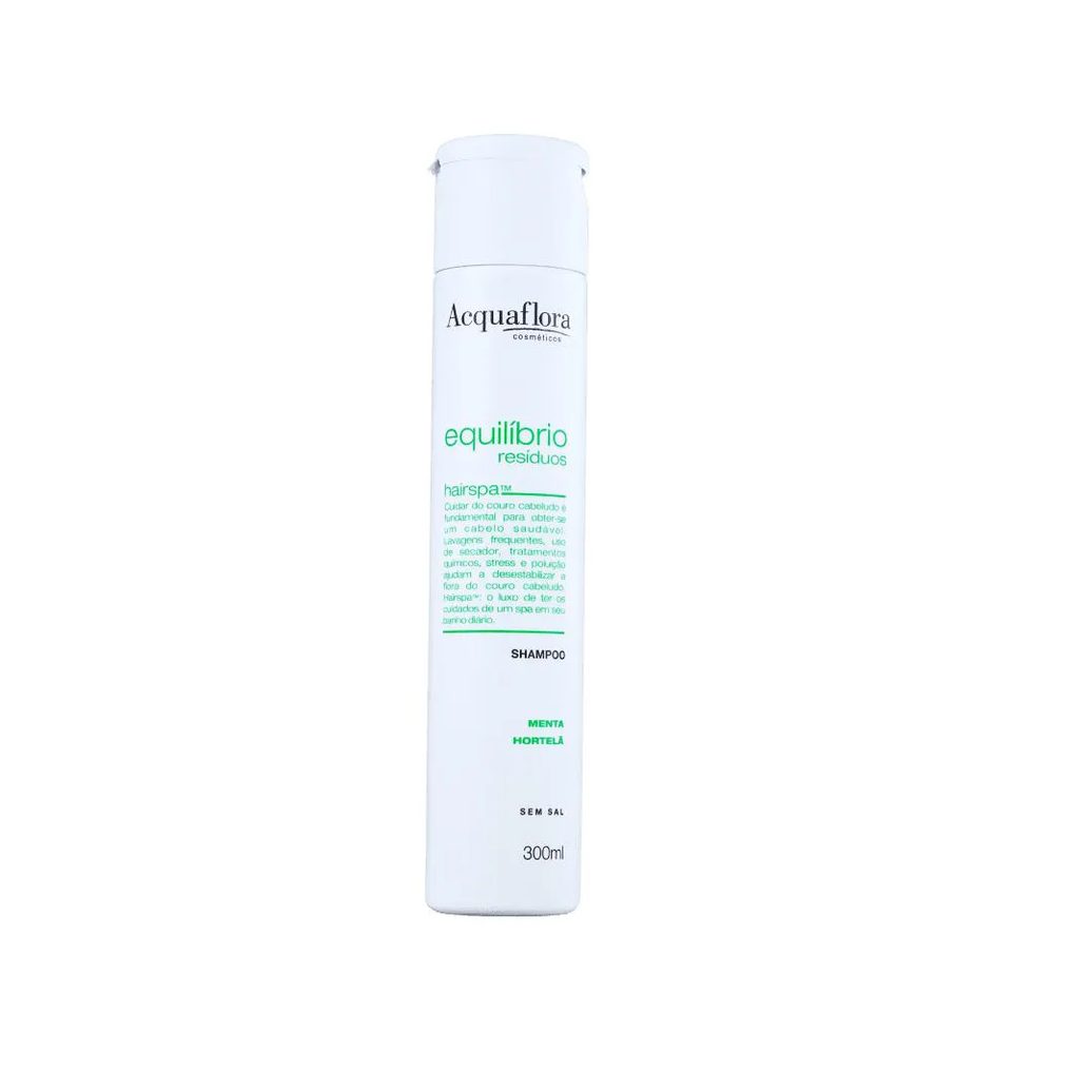 Acquaflora Shampoo Equilibrio de Resíduos Menta e Hortelã 300ml
